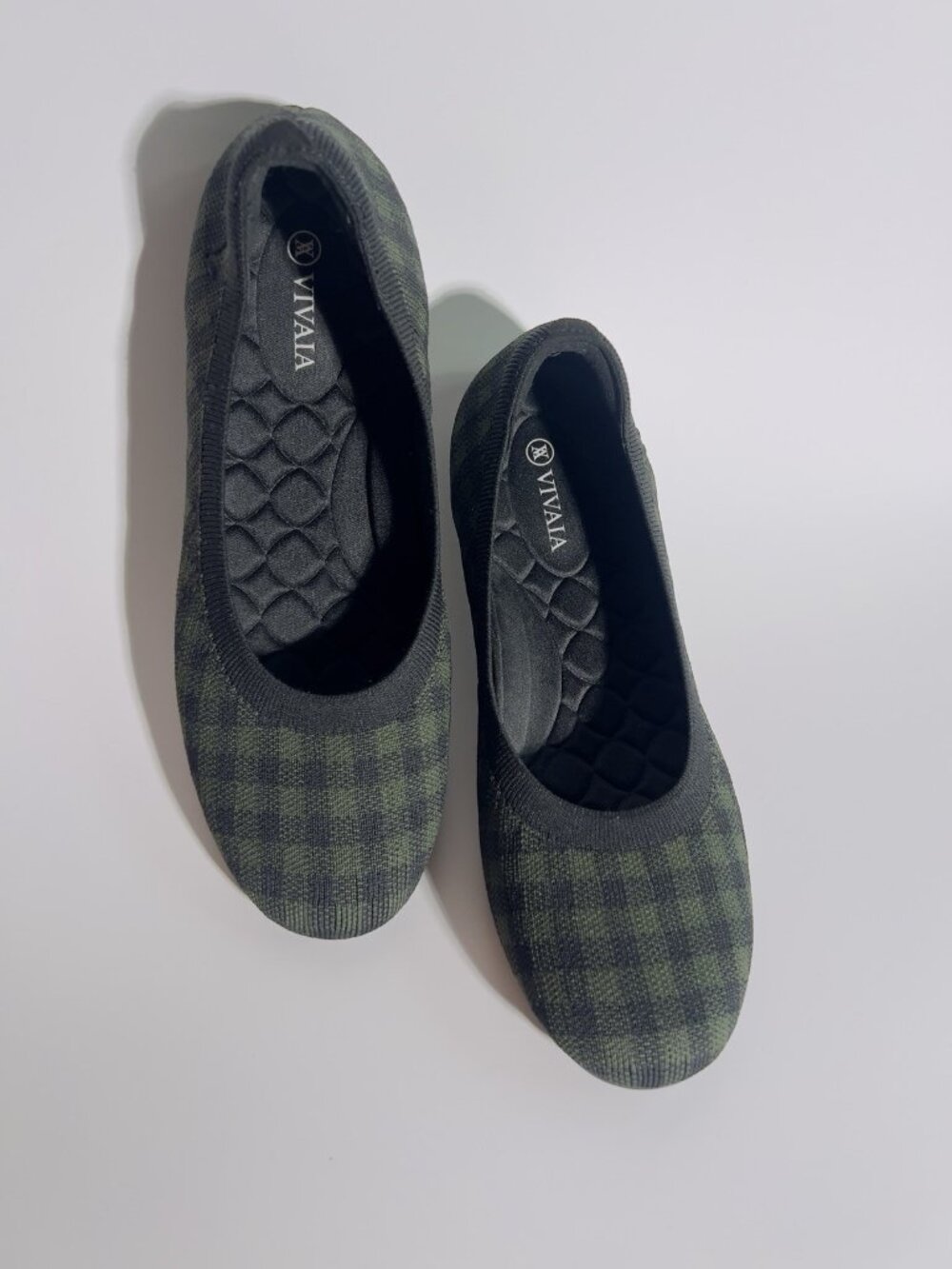 VIVAIA Women’s Knit Flats Green Camo Size US 10.5 EU 41 - Picture 9 of 13